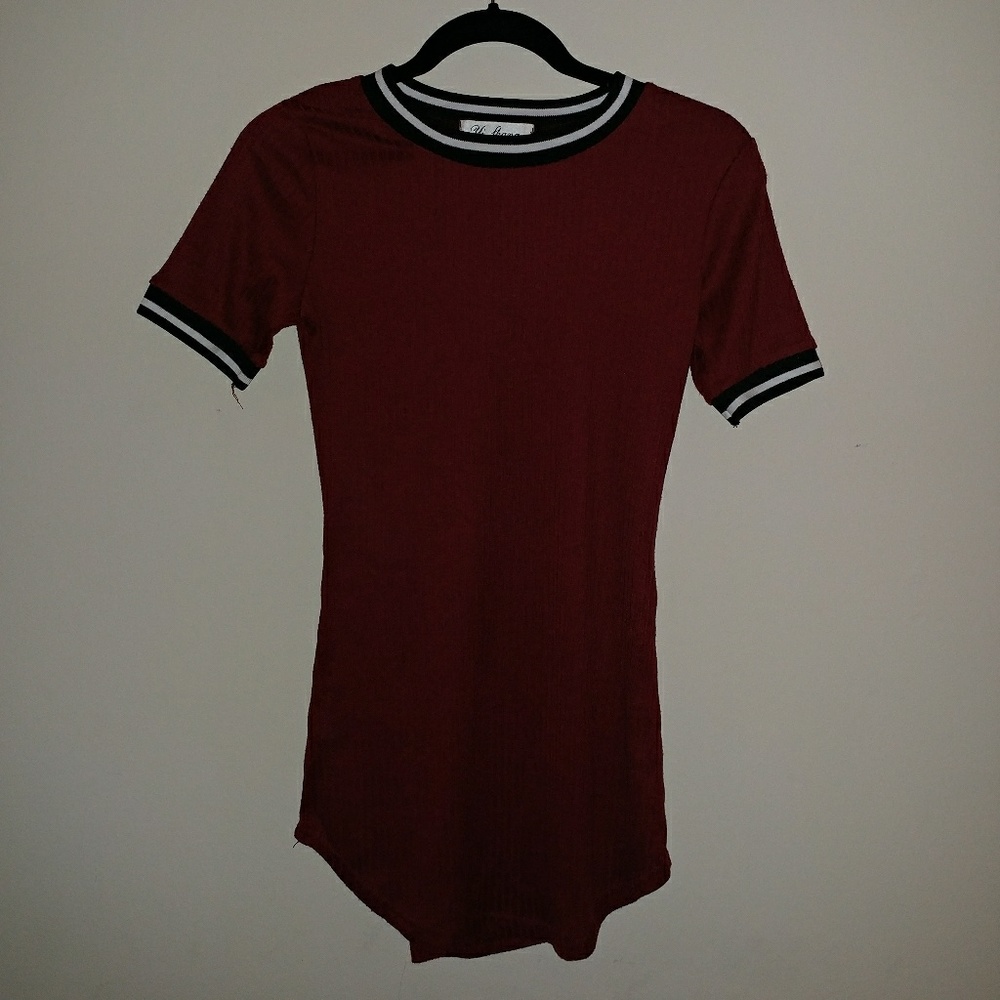 Maroon Mini Dress